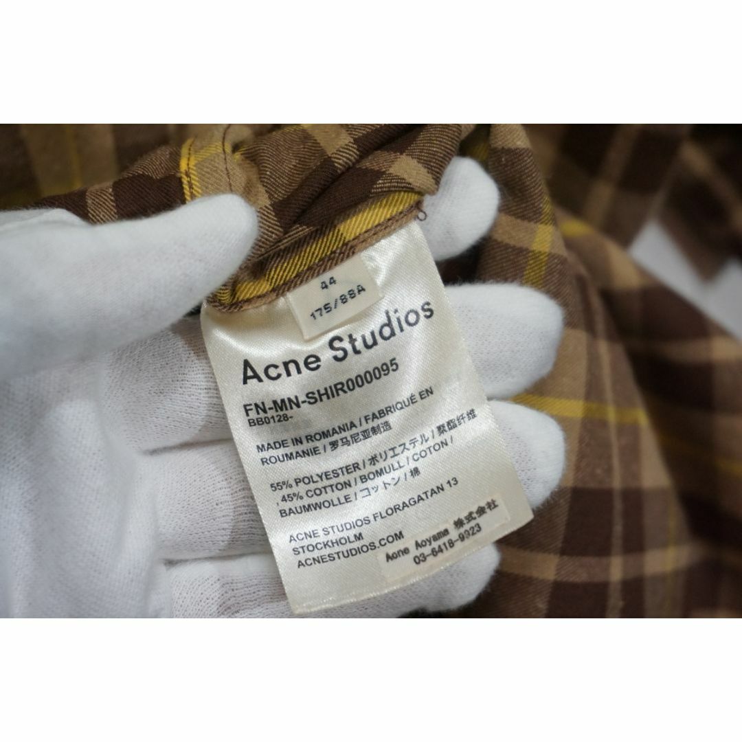 Acne Studios(アクネストゥディオズ)の Acne Studiosアクネ ストゥディオズ 半袖チェック シャツ508N▲ メンズのトップス(シャツ)の商品写真