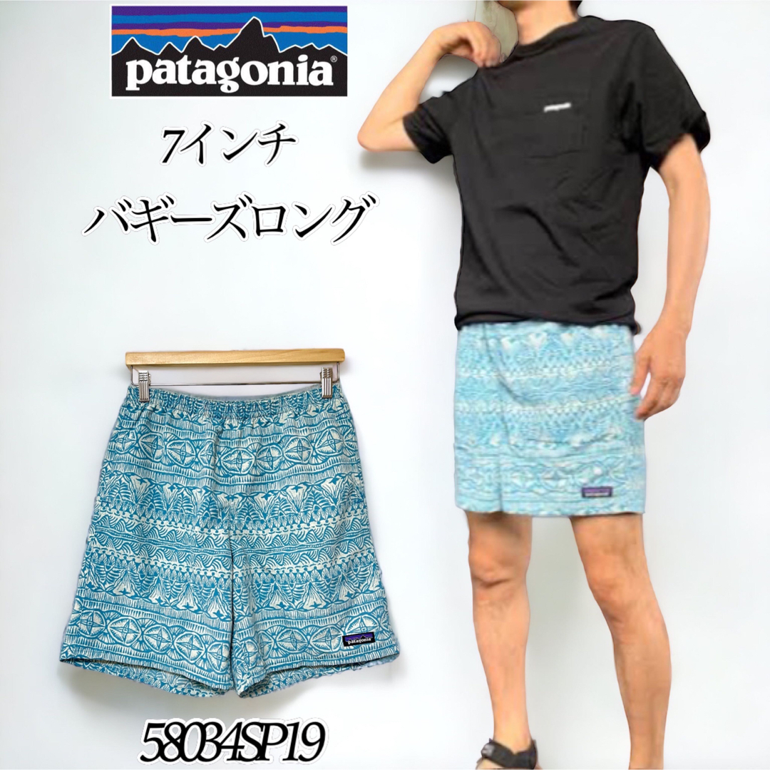 patagonia(パタゴニア)の【希少廃盤色】パタゴニア バギーズロング 7インチ メンズS 58034SP19 メンズのパンツ(ショートパンツ)の商品写真