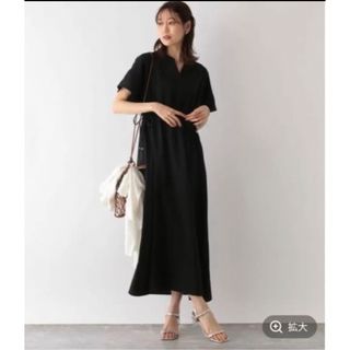 グローバルワーク(GLOBAL WORK)の新品　GLOBAL WORK  サマラクスキッパーワンピ　ブラック　フリーサイズ(ロングワンピース/マキシワンピース)