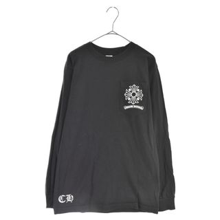 クロムハーツ(Chrome Hearts)のCHROME HEARTS クロムハーツ バックCHプラススクロールラベルプリント長袖Tシャツ ロンT ロングスリーブカットソー(Tシャツ/カットソー(七分/長袖))