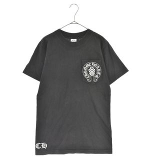 クロムハーツ(Chrome Hearts)のCHROME HEARTS クロムハーツ バック星条旗プリント半袖Tシャツ カットソー ブラック アメリカンフラッグ(Tシャツ/カットソー(半袖/袖なし))