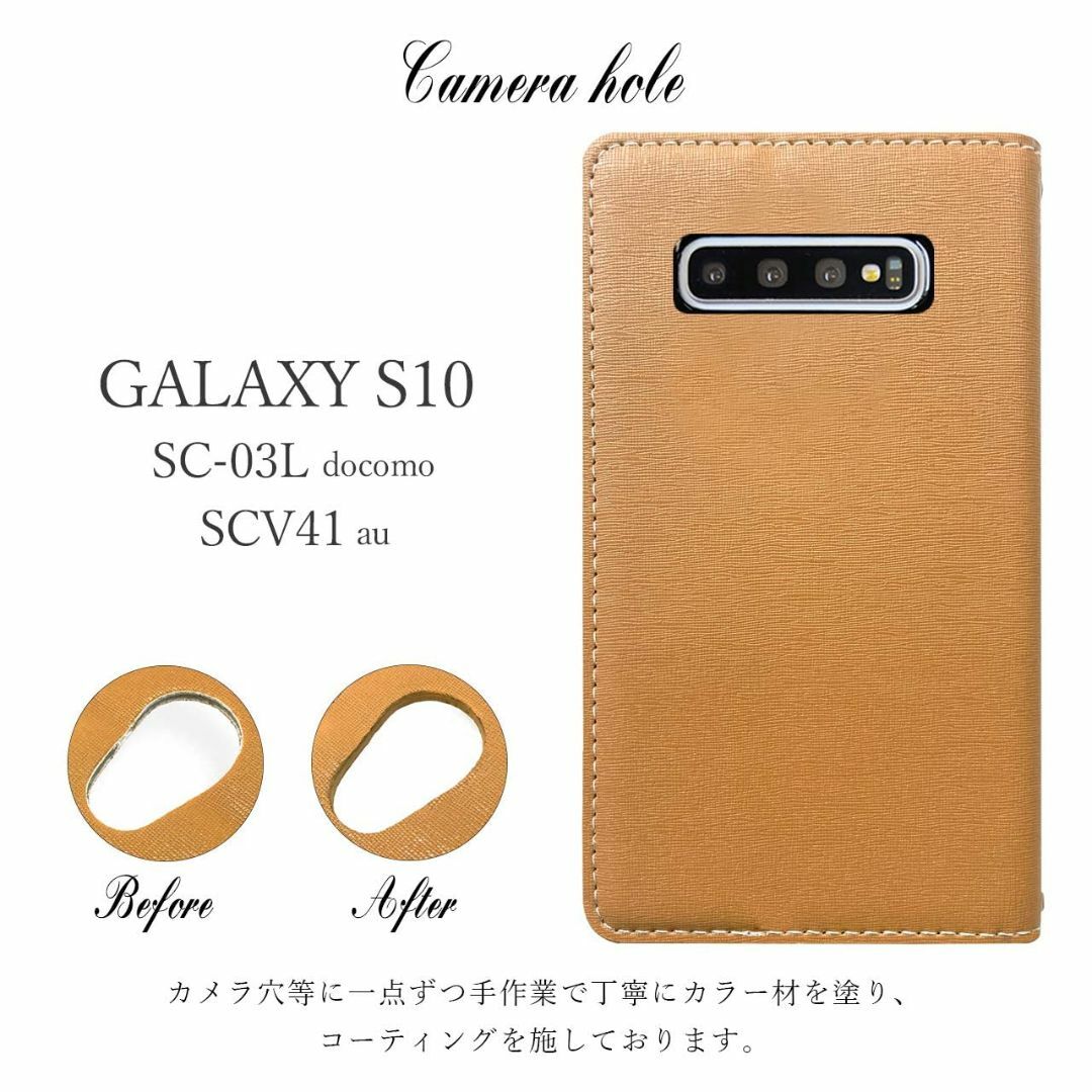 SC-04L SCV42 SC-05L Galaxy S10+ ケース 手帳型 5