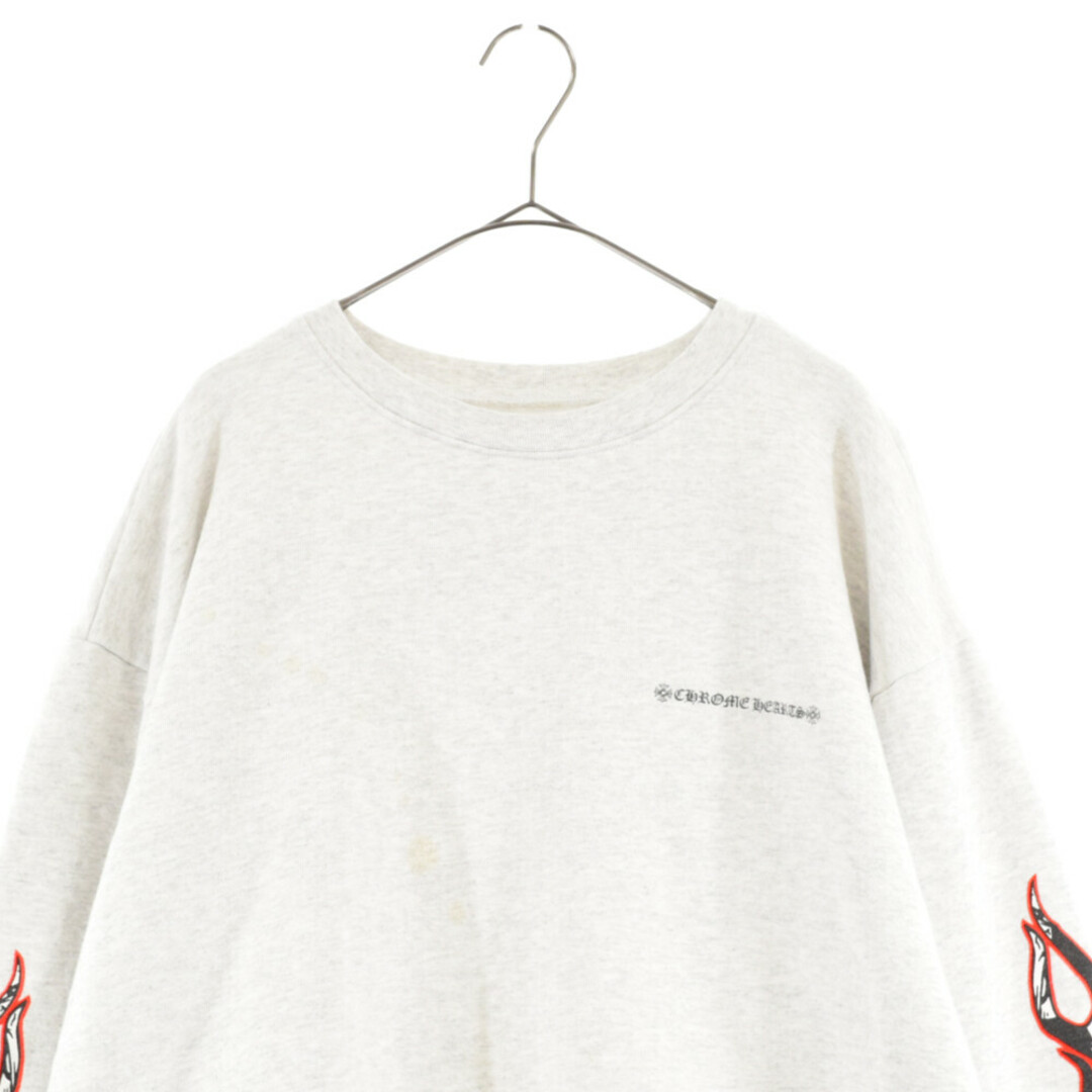 CHROME HEARTS クロムハーツ ×MATTY BOY 21SS PPO BRAIN SWTSHRT マッティボーイ ブレインクルーネックスウェットトレーナー グレー