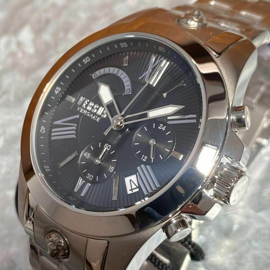 新品 箱付き ヴェルサス ヴェルサーチ メンズ 高級 腕時計 シルバー ブランド