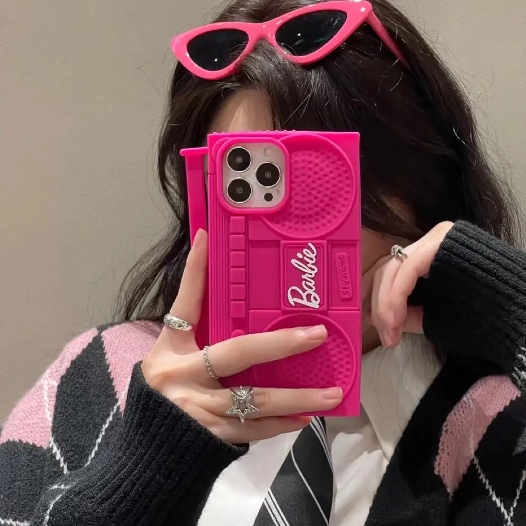 iPhoneケース バービー ラジカセ Barbie かわいい 韓国の通販 by waco's planet｜ラクマ