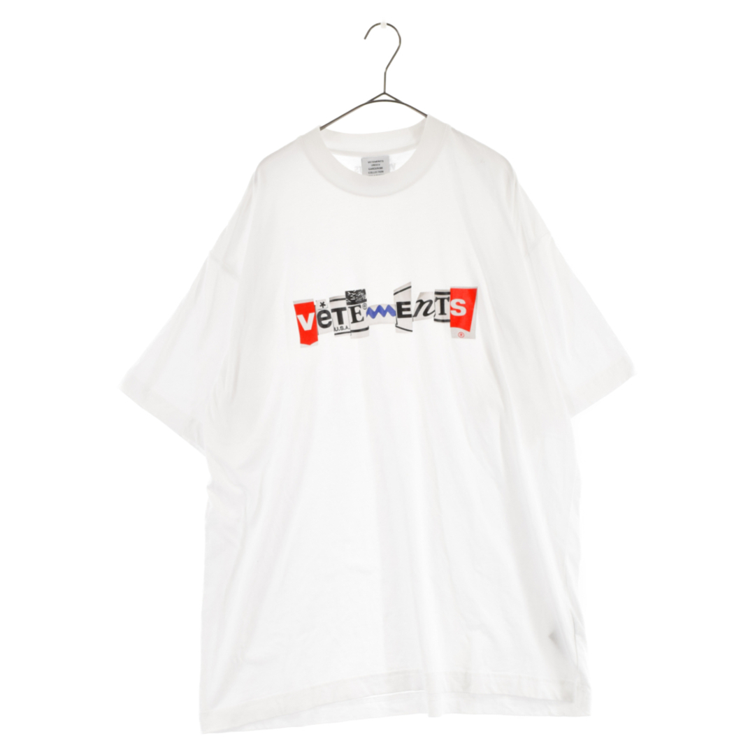 VETEMENTS ヴェトモン 22AW Mixed Logo T-Shirt ミックスロゴ 半袖Tシャツ ホワイト UA53TR220W