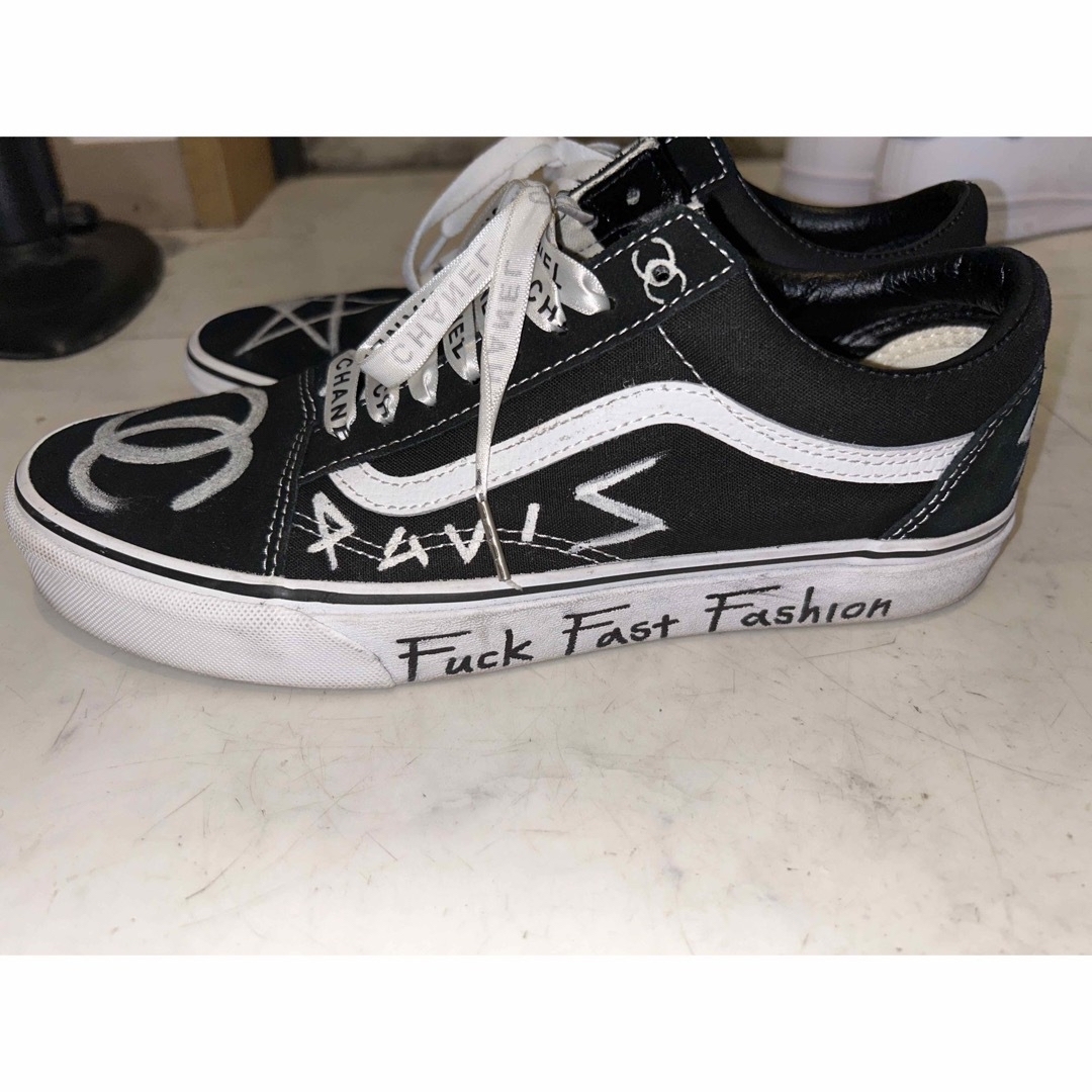 OLD SKOOL(VANS) - 美品 VANS オールドスクール SMFK風 27.5cmの通販