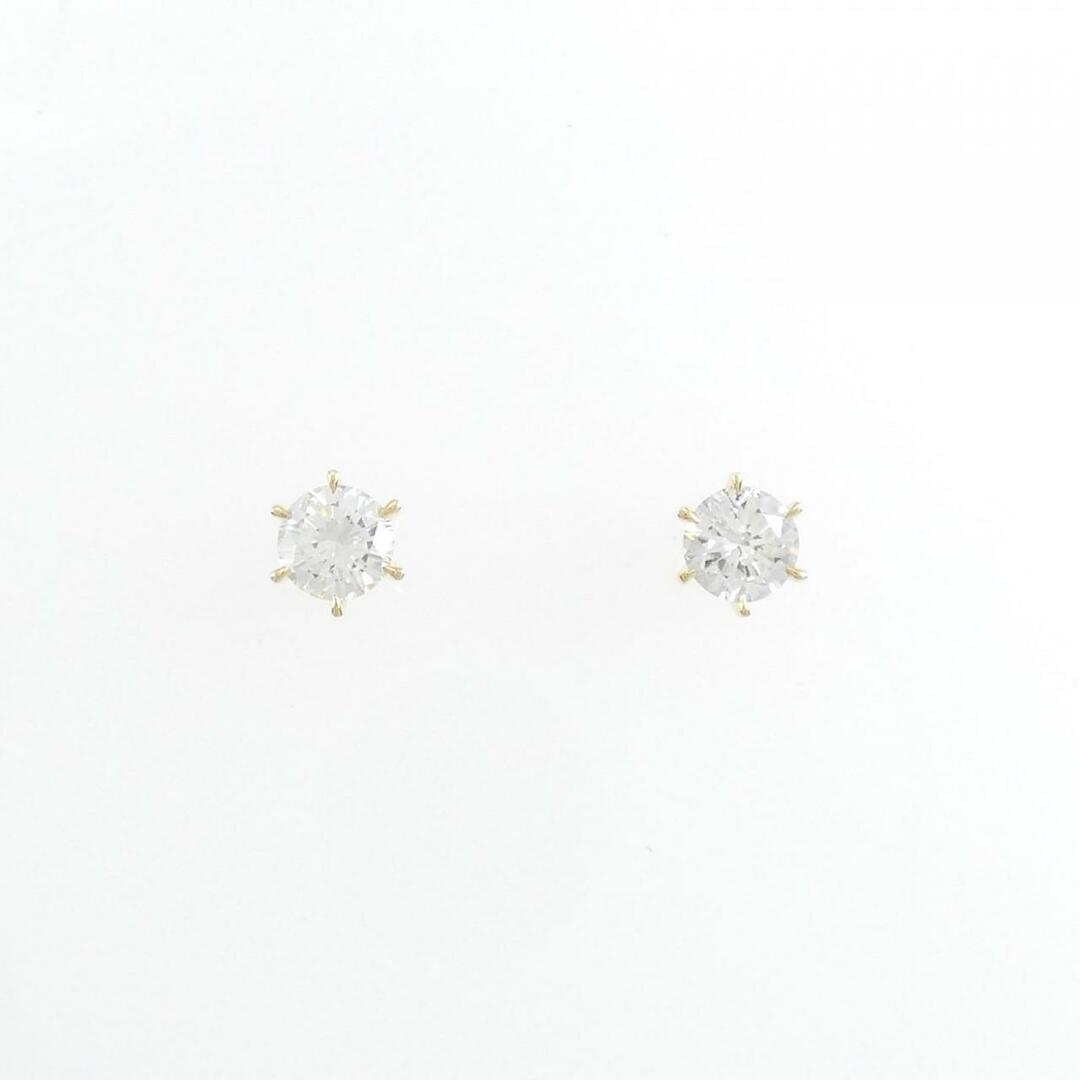 【リメイク】K18YG/ST ダイヤモンド ピアス 0.200CT 0.217CT G SI1 VG