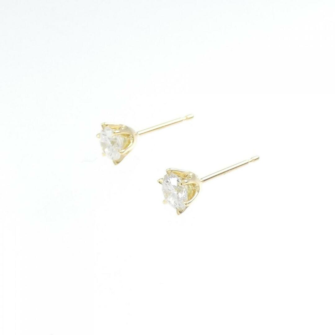 【新品】K18YG ダイヤモンド ピアス 0.225CT 0.216CT H SI1 Good