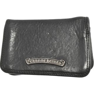 CHROME HEARTS クロムハーツ CARD CASE 2ポケット レザーカードケース ブラック シルバー