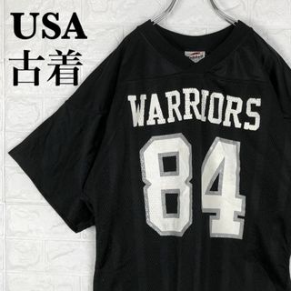 Riddell 米国製 アメフトゲームシャツ ブラック ゆるだぼ ユニフォーム(Tシャツ/カットソー(半袖/袖なし))