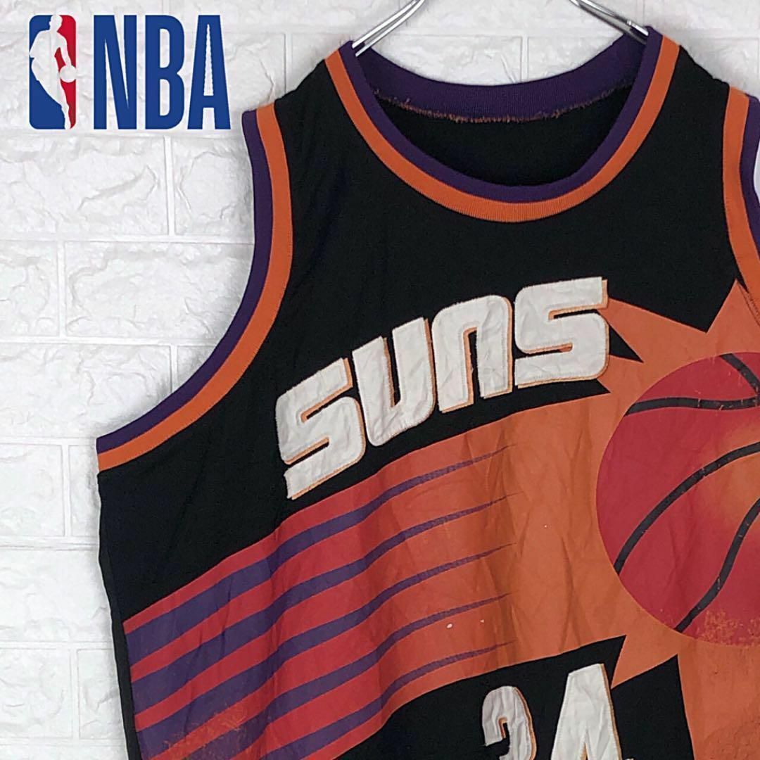 NBA激レア USA製 フェニックス・サンズ ゆるだぼ ゲームシャツ 90s メンズのトップス(Tシャツ/カットソー(半袖/袖なし))の商品写真