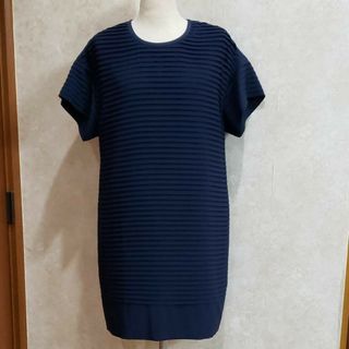 ジェイクルー(J.Crew)の❤J.CREW❤プリーツワンピース❤背中ジッパーデザイン❤23区、自由区、組曲(ひざ丈ワンピース)