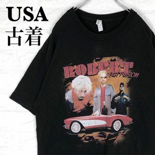 アメリカ古着 ゆるだぼ ビッグプリントティーシャツ ロックT 綿100% 2XL(Tシャツ/カットソー(半袖/袖なし))