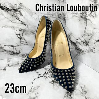 ルブタン(Christian Louboutin) ネイビー ハイヒール/パンプス