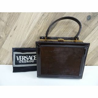 ヴェルサーチ(VERSACE)のK水035/ ヴェルサーチ ヴェルサス ハラコ パテントレザー ハンドバッグ(ハンドバッグ)