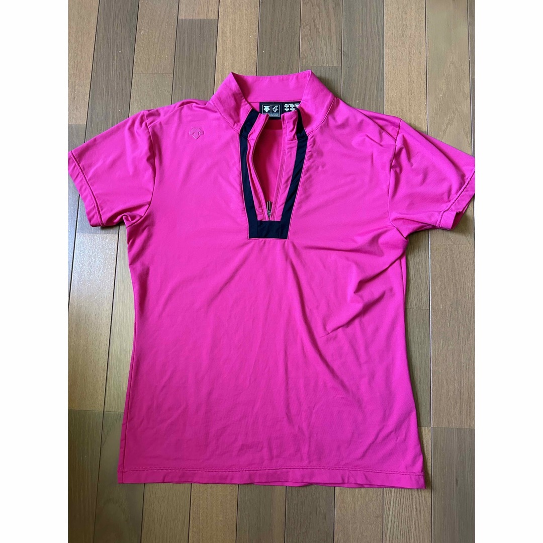 デサント　ポロシャツ サイズ M  ピンク