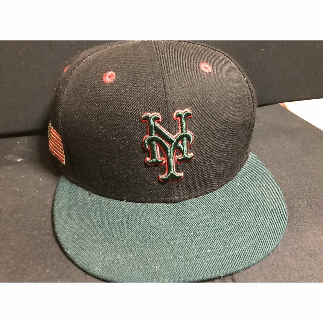MLB ニューヨークメッツ キャップ 7/5 8 ブラック✖️グリーン | フリマアプリ ラクマ