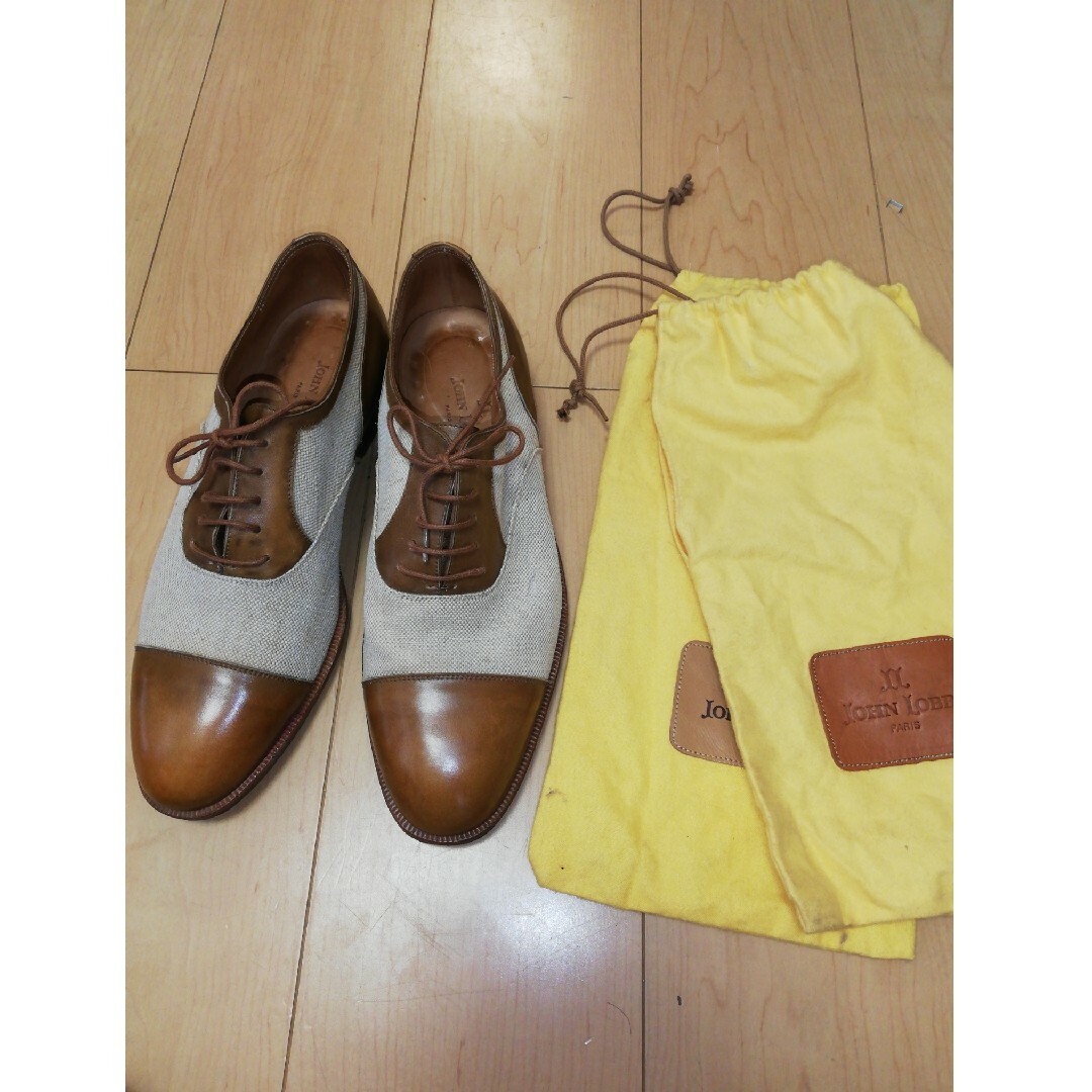 JOHN LOBB - 希少モデル【JOHN LOBB PARIS】キャンバス×レザーコンビ