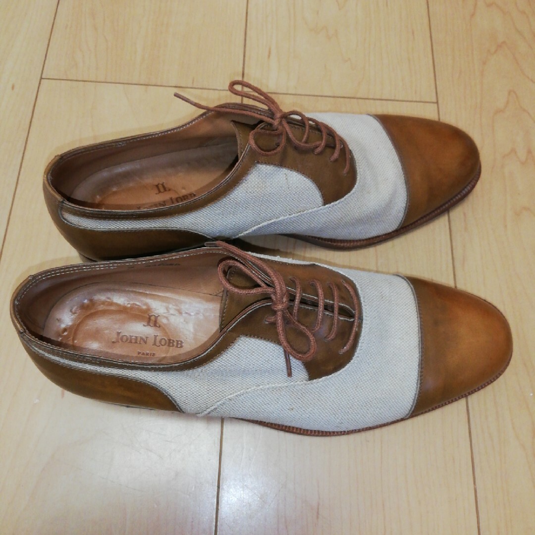 JOHN LOBB - 希少モデル【JOHN LOBB PARIS】キャンバス×レザーコンビ