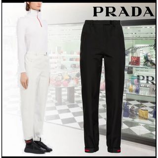 プラダ(PRADA)の【使用感なし】PRADA ナイロンパンツ　リネアロッサ(ワークパンツ/カーゴパンツ)