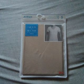 ユニクロ(UNIQLO)のユニクロ　エアリズム　デオドラントメッシュ　VネックT　MEN　S(Tシャツ/カットソー(半袖/袖なし))