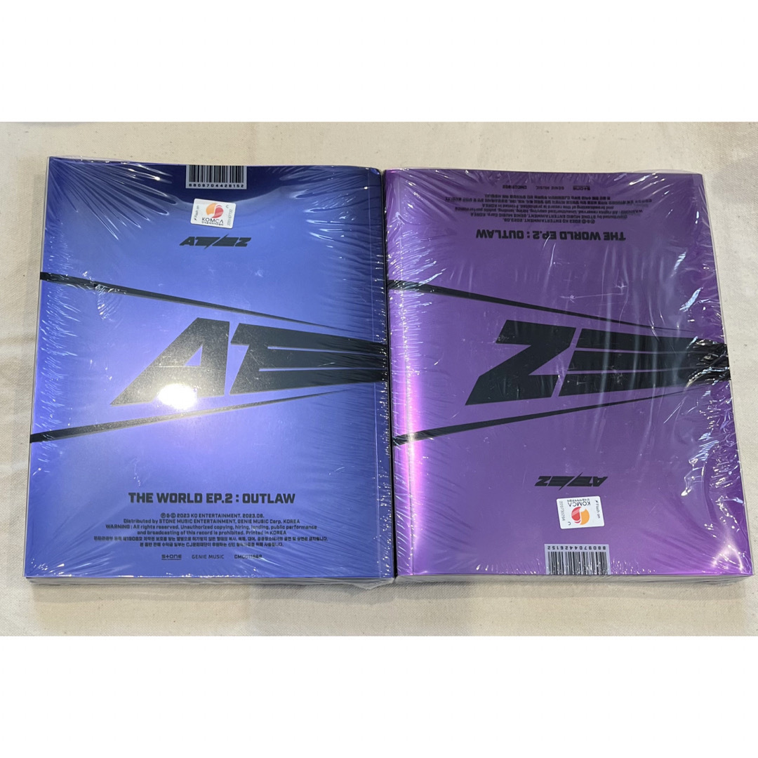 ATEEZ(エイティーズ)の【未開封】ATEEZ OUTLAW アルバム A・Zver 2種セット【706】 エンタメ/ホビーのCD(K-POP/アジア)の商品写真
