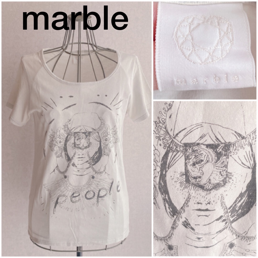 marble(マーブル)のmarble/Tシャツ レディースのトップス(Tシャツ(半袖/袖なし))の商品写真