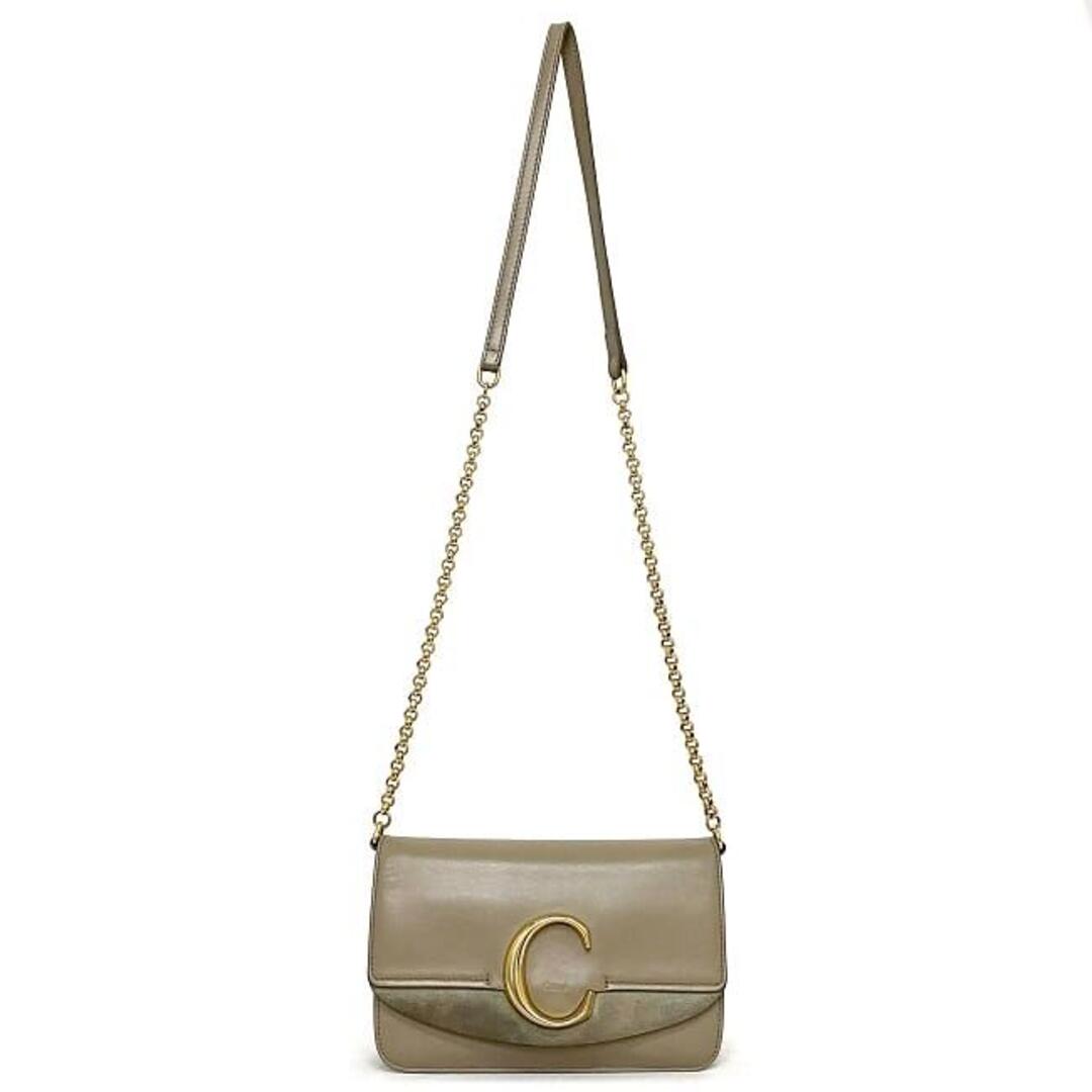 Chloe - クロエ チェーン ショルダー バッグ グレージュ Cの通販 by