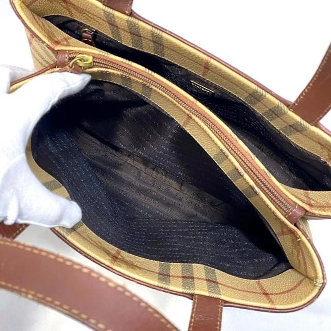 BURBERRY - バーバリー トートバッグ ベージュ ブラウン PVCの通販 by