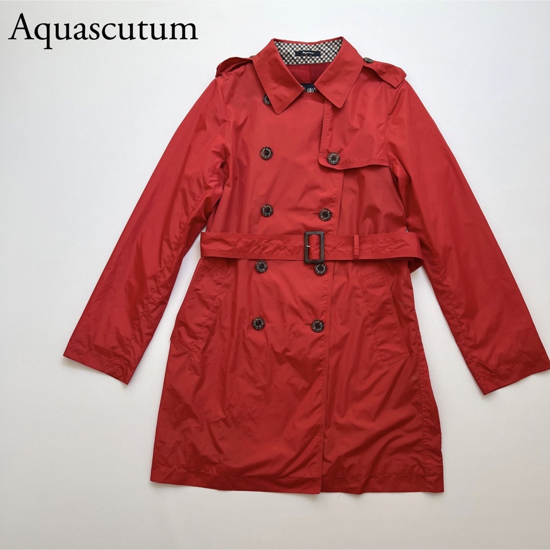 Aquascutum アクアスキュータム　トレンチコート　ナイロンコート　ベルト