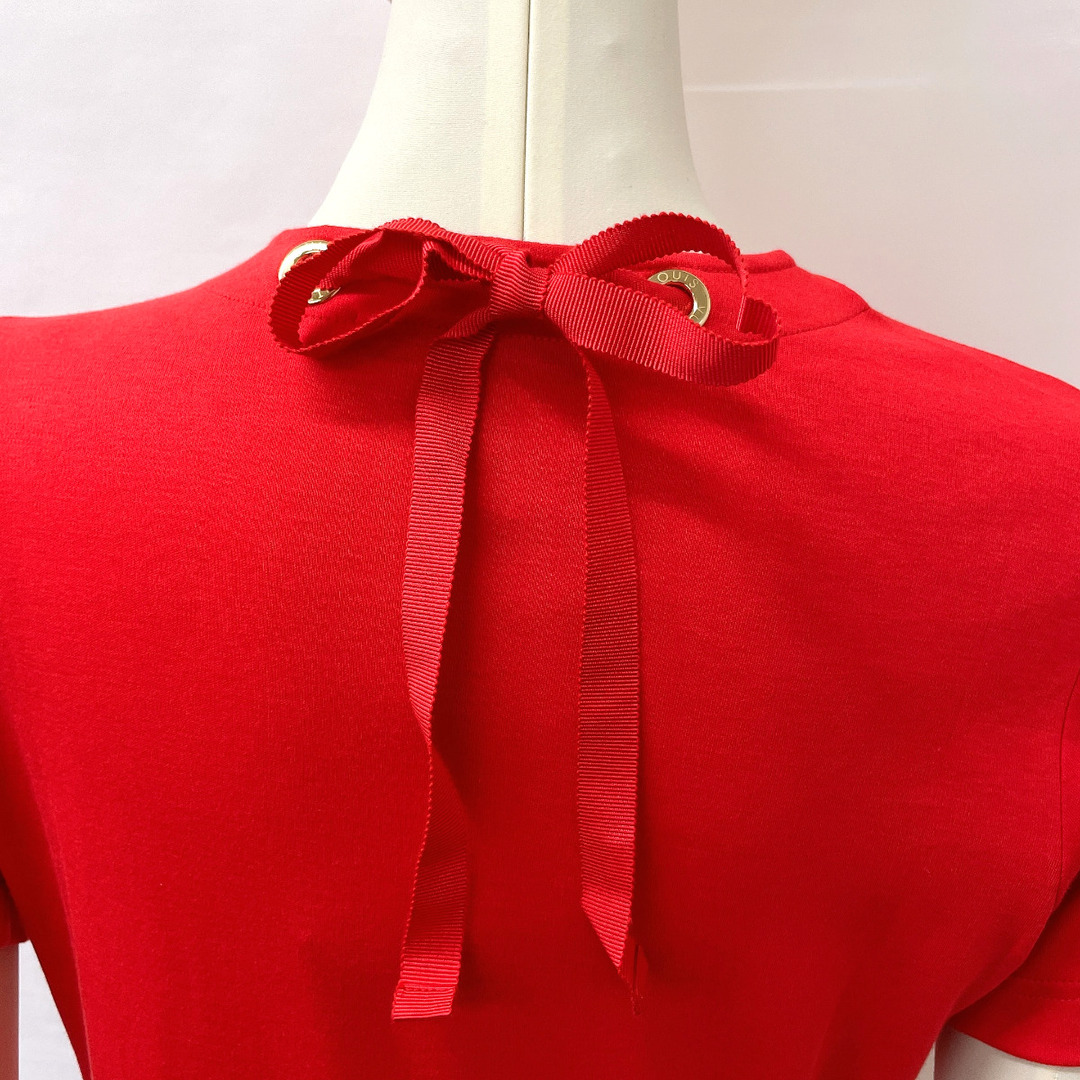 ルイヴィトン 半袖Ｔシャツ チャーム付きTシャツ   レッド替え糸