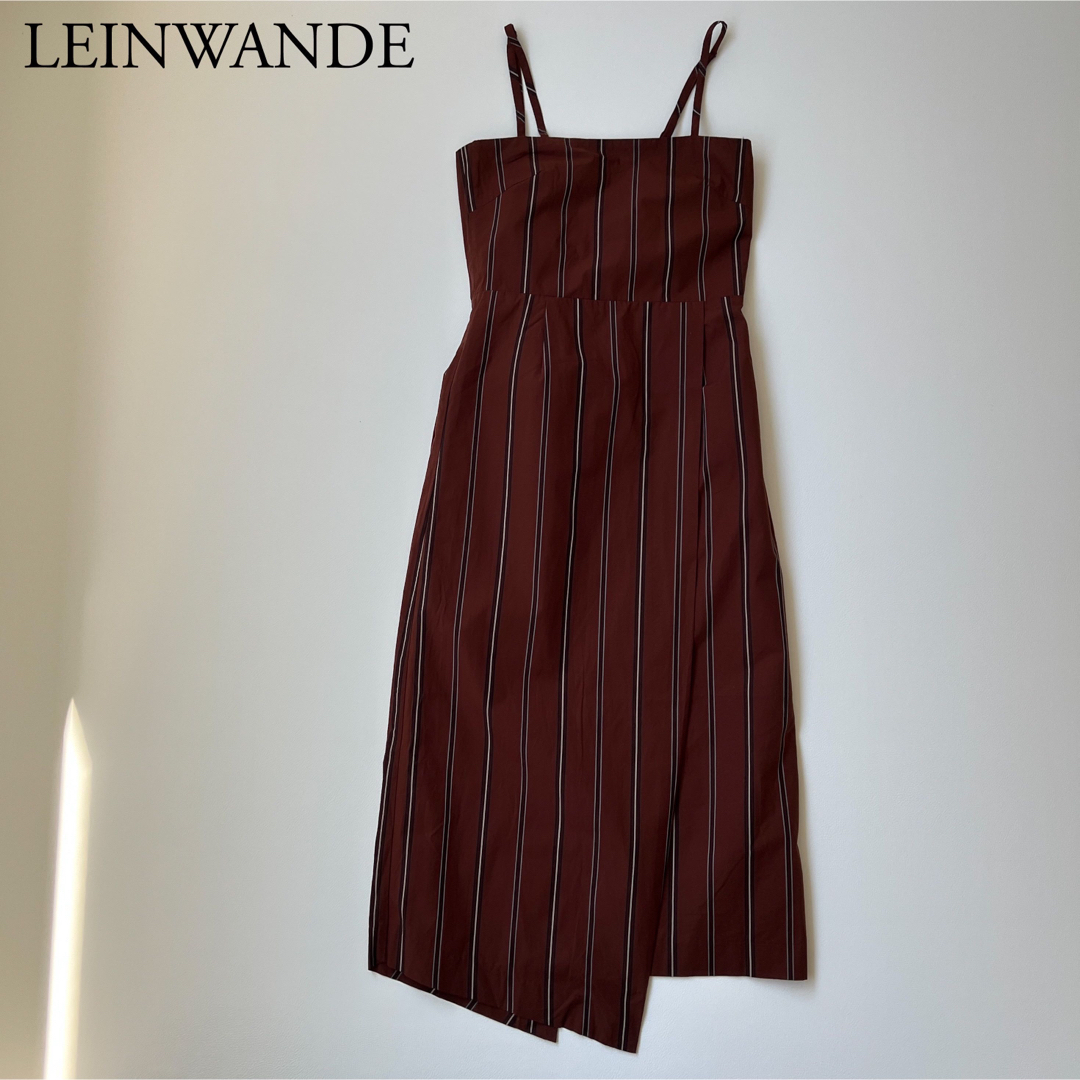 LANDWARDS(ランドワーズ)の【完売・美品】20SS LEINWANDE I Line Slit Dress レディースのワンピース(ロングワンピース/マキシワンピース)の商品写真