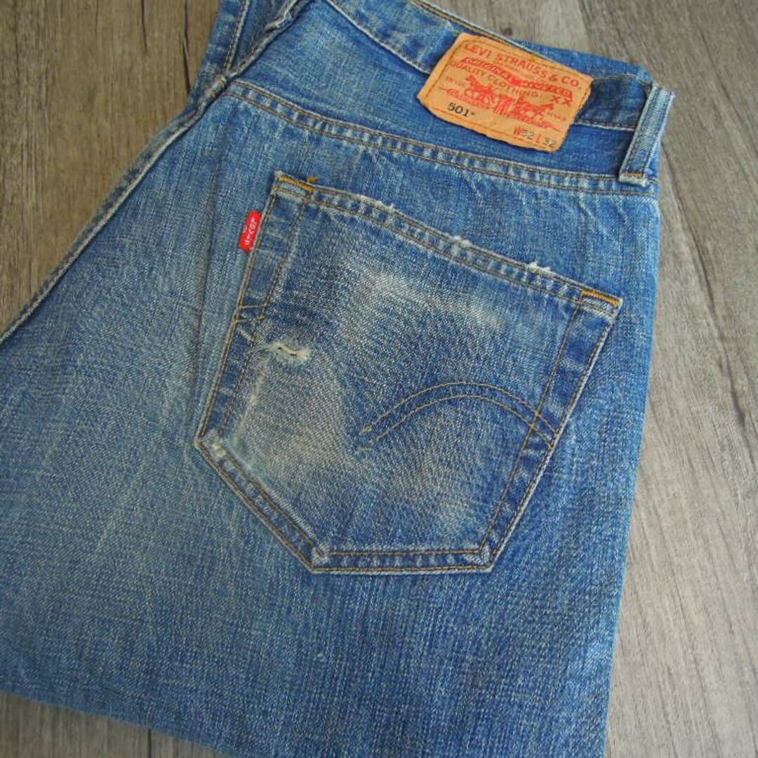 78k Levi's リーバイス 501 デニムジーンズ　ユーズド加工w32