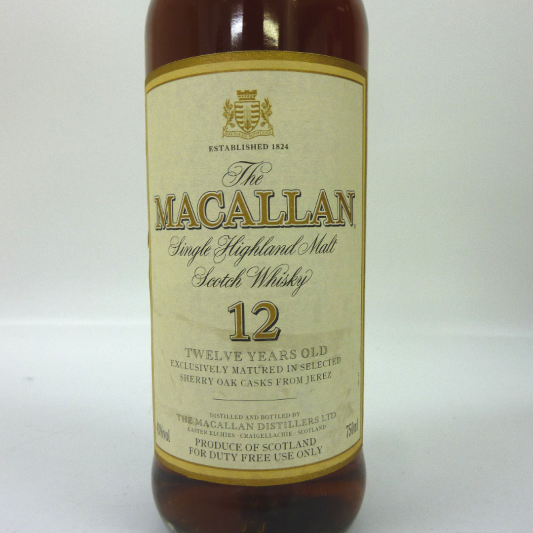 ウイスキー未開封☆MACALLAN【マッカラン】 12年 旧ボトル 750ml