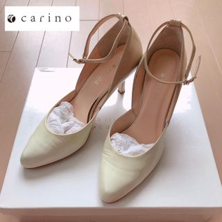 モードエジャコモ(Mode et Jacomo)のcarino 上質❤︎美人パンプス 白 ラメ ドレスアップ メダ 卑弥呼(ハイヒール/パンプス)