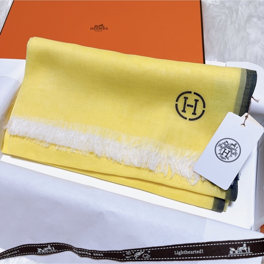 HERMES マフラー ナオシマ 日本製 新品