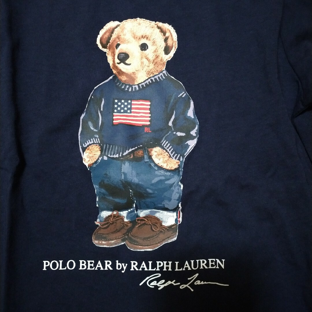 POLO RALPH LAUREN(ポロラルフローレン)のラルフローレン ポロベア 長袖 T シャツ 4 4T 110cm ロンT キッズ/ベビー/マタニティのキッズ服男の子用(90cm~)(Tシャツ/カットソー)の商品写真