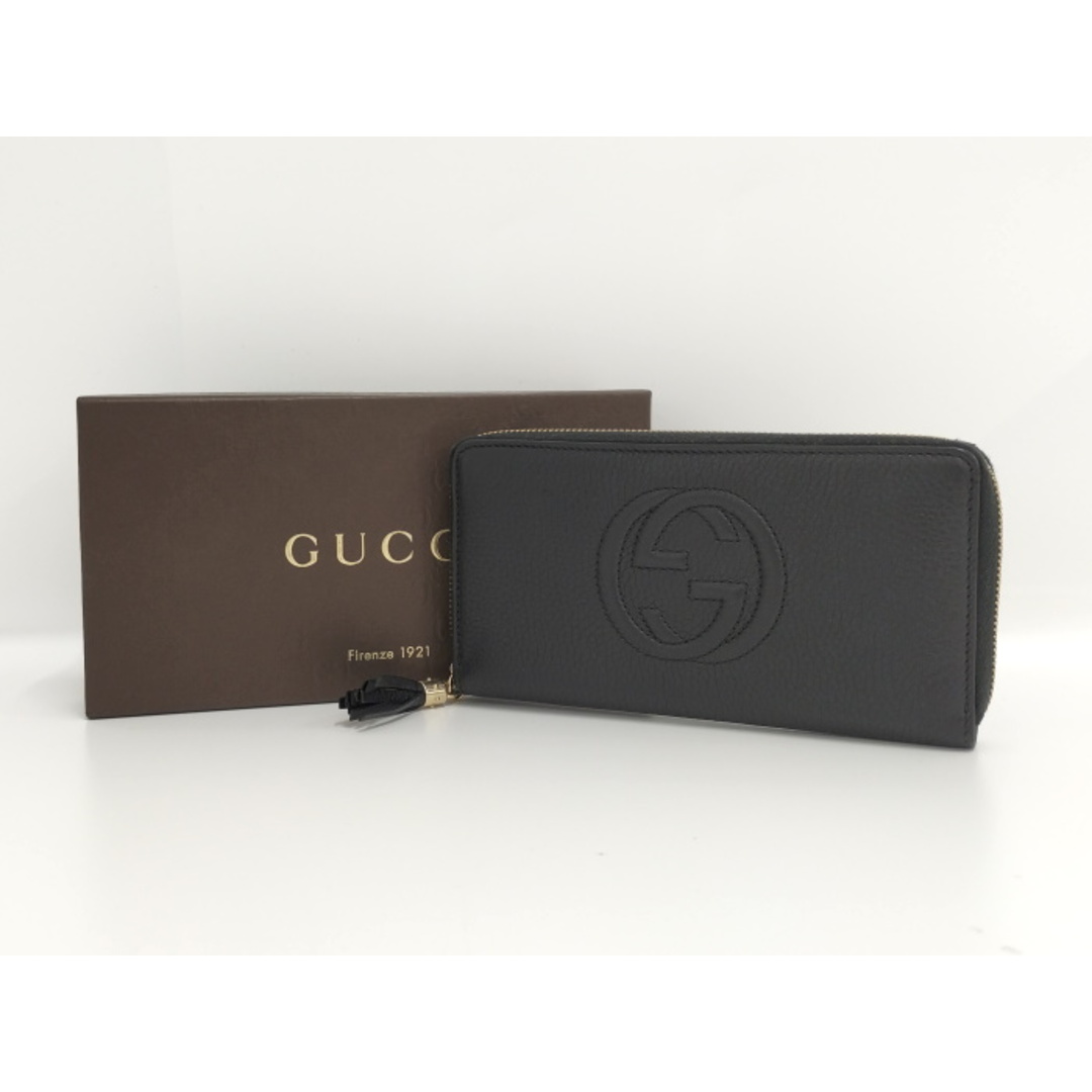 Gucci(グッチ)のGUCCI ラウンドファスナー長財布 ソーホー インターロッキングＧ レザー レディースのファッション小物(財布)の商品写真