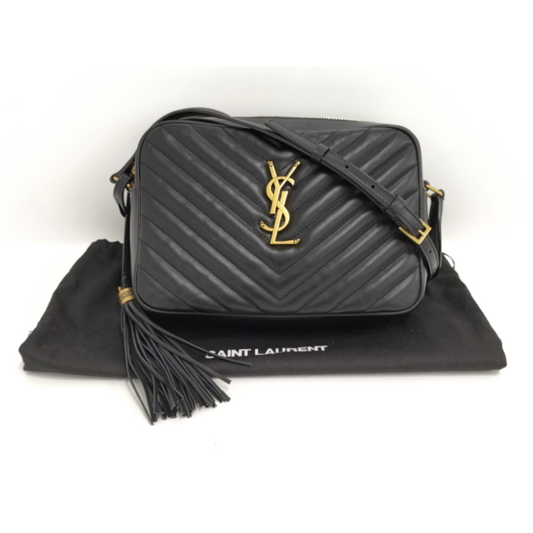 Yves Saint Laurent ショルダーバッグ レザー ブラック