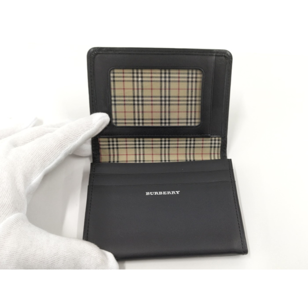 BURBERRY(バーバリー)のBURBERRY 名刺入れ キャンバス ブラック レディースのファッション小物(名刺入れ/定期入れ)の商品写真