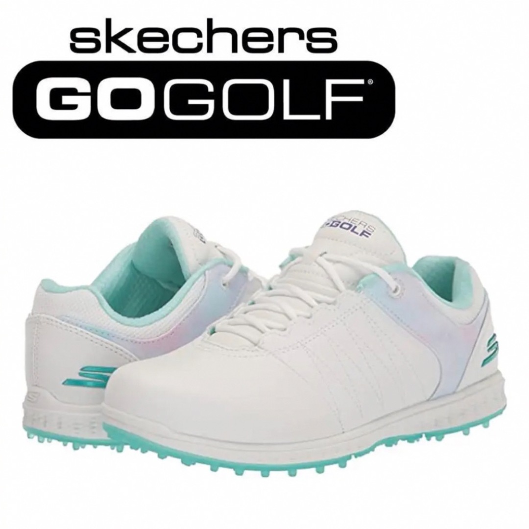 SKECHERS(スケッチャーズ)の新品スケッチャーズゴルフSkechers Goga Maxスニーカー 24.5白 スポーツ/アウトドアのゴルフ(シューズ)の商品写真