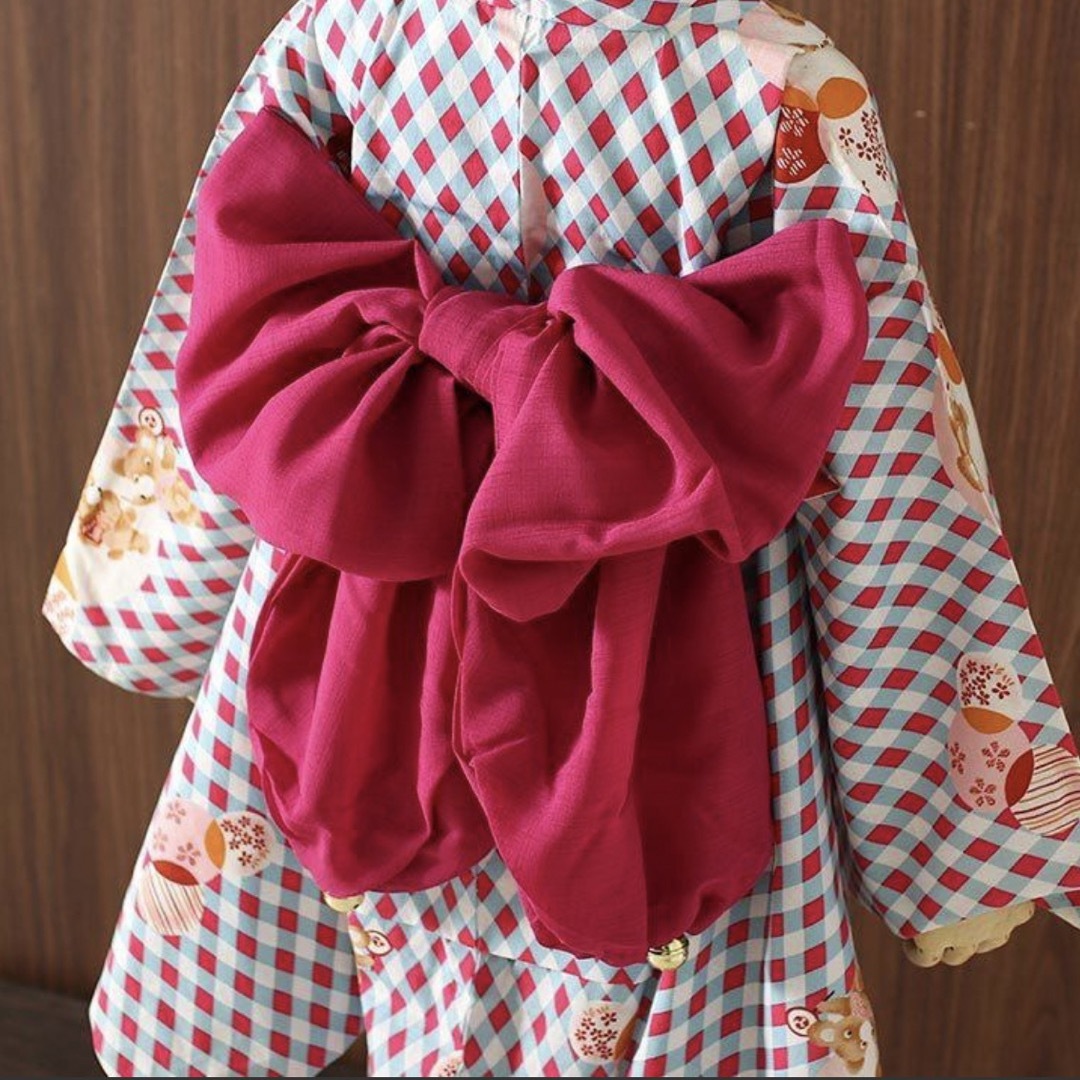 mikihouse(ミキハウス)の撫松庵の帯 キッズ/ベビー/マタニティのキッズ服女の子用(90cm~)(甚平/浴衣)の商品写真