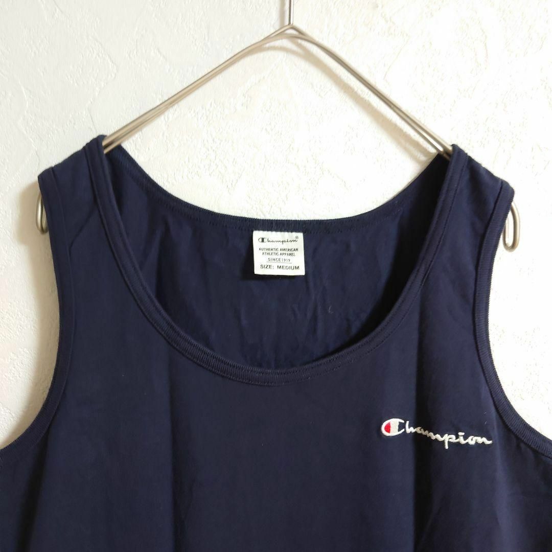 Champion(チャンピオン)の【チャンピオン】✨美品✨タンクトップ ワンポイント刺繍ロゴ 夏服 7466 メンズのトップス(タンクトップ)の商品写真