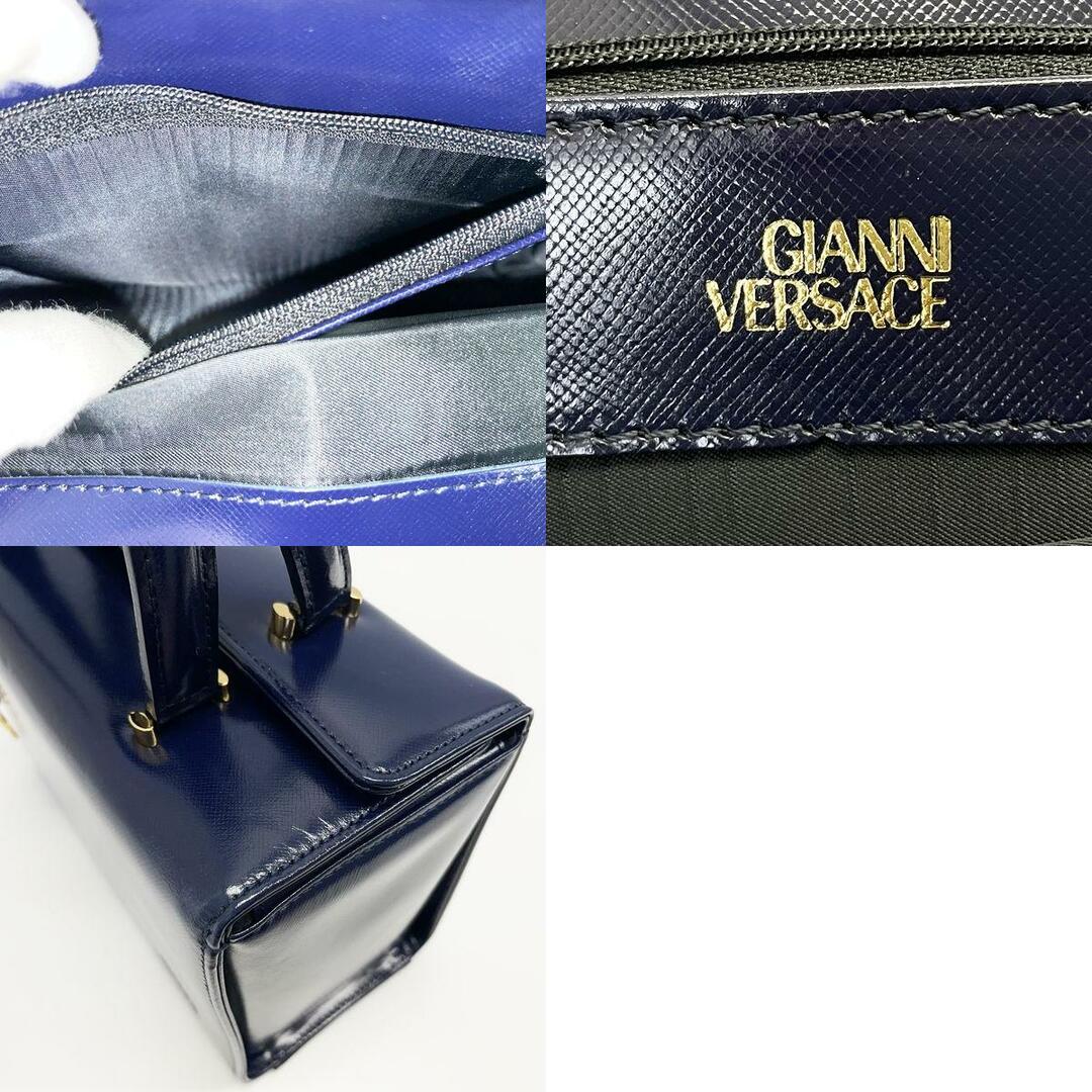 Gianni Versace サンバースト バニティ スクエア チャーム付き ハンドバッグ