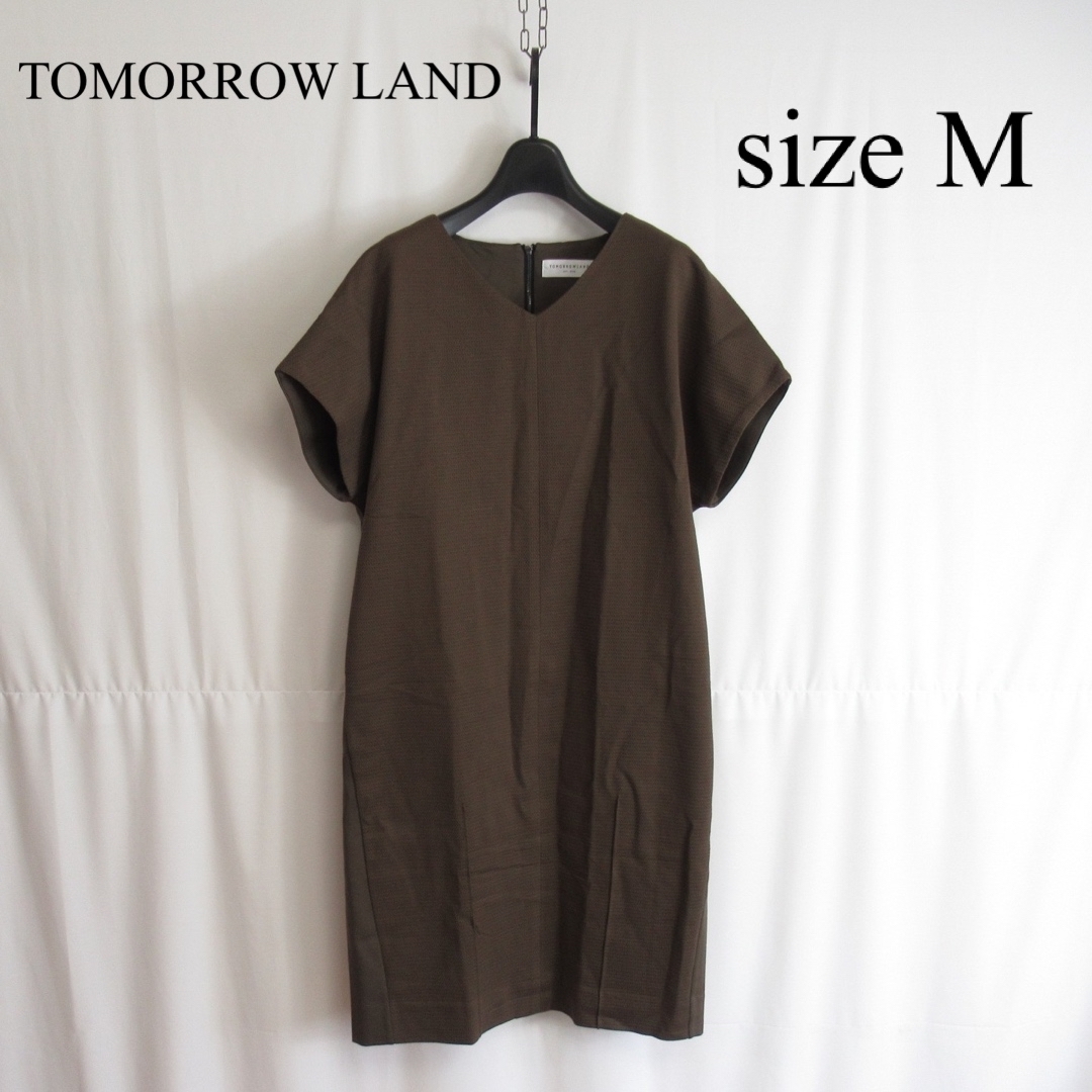 TOMORROW LAND ショートスリーブ コットン ワンピース トップス M