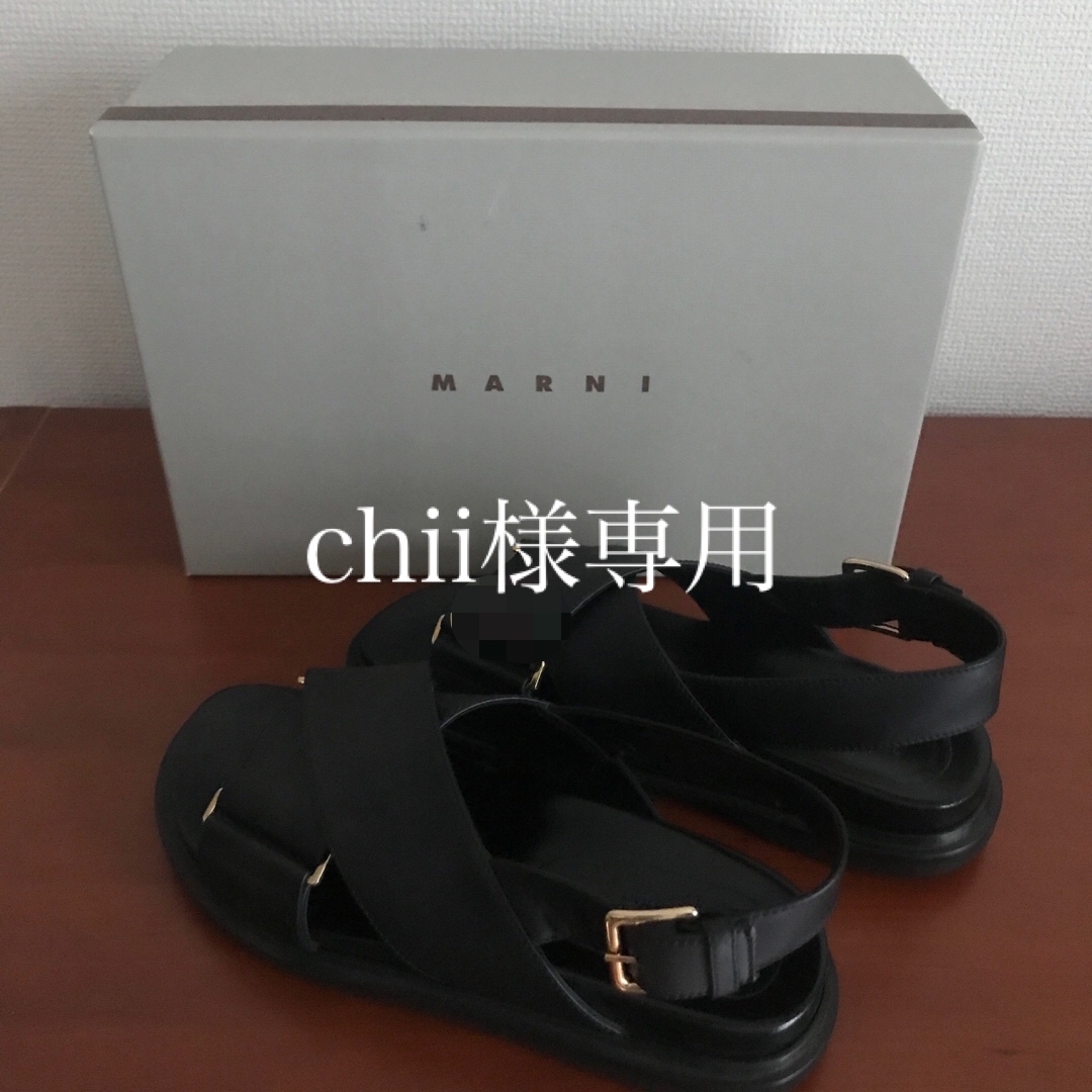 Marni - MARNI フスベット サンダル 37 ブラックの通販 by ちおりん's