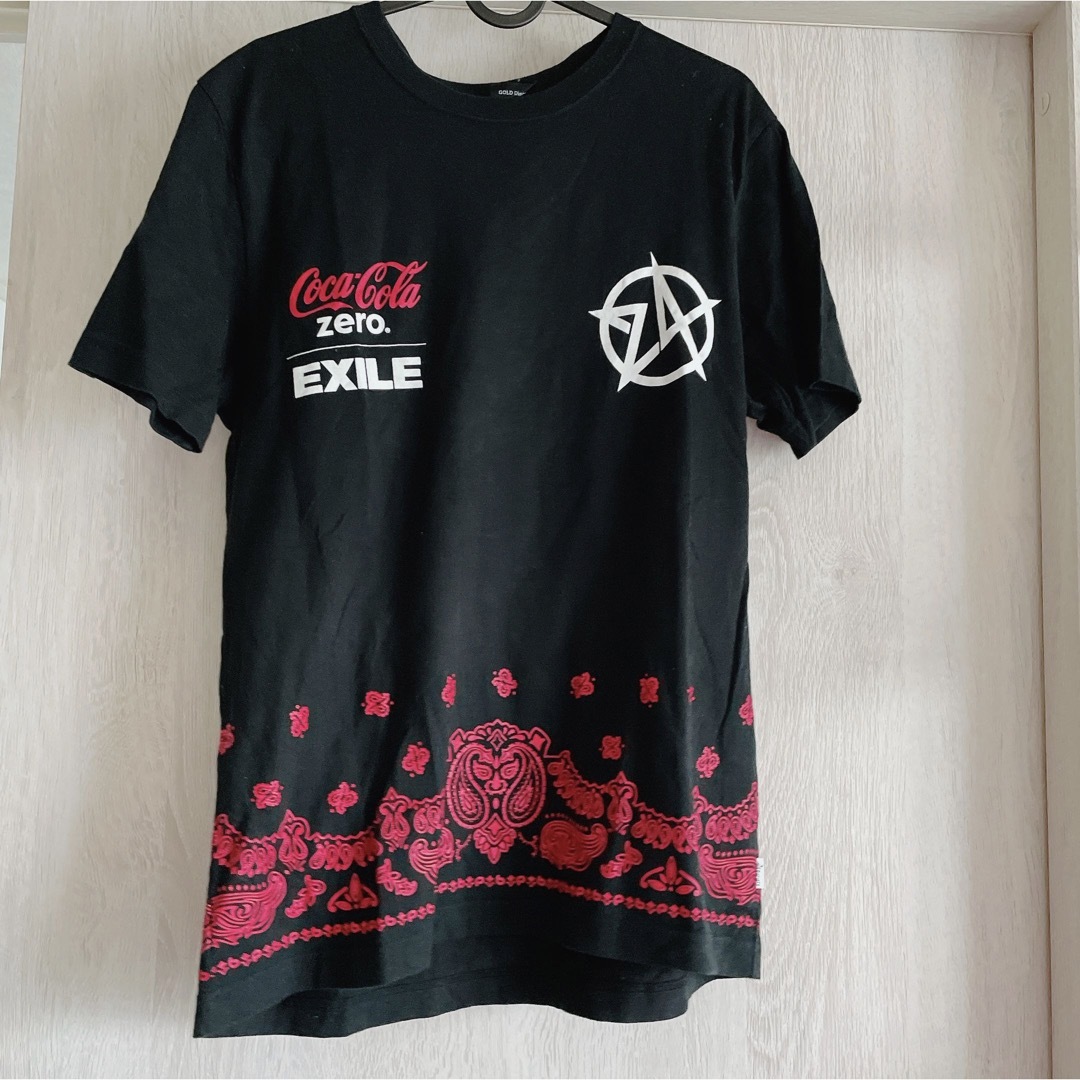 コカ・コーラ EXILE コラボTシャツ L ブラック ペイズリー 日本製 半袖