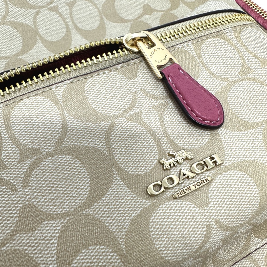 COACH コーチ PVC レザー シグネチャー リュック F32200