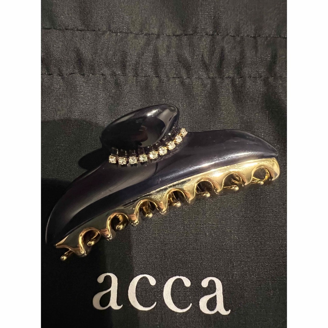 【新品】acca♡ニューコラーナ ACマーク付 中クリップ ネイビー